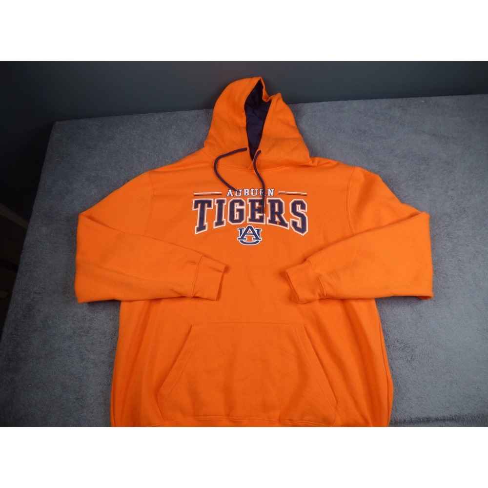 Colosseum Auburn Tigers Mens XXL Orange Pullover Hoodie Sweatshirt NCAA Football